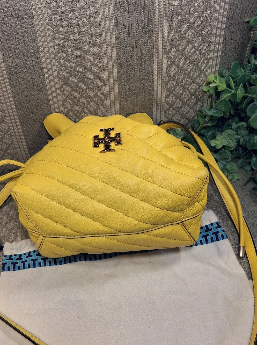 Tory Burch Kira Quilted Bucket Crossbody Bag
